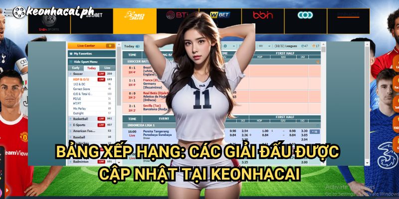 Bảng Xếp Hạng: Các Giải Đấu Được Cập Nhật Tại Keonhacai